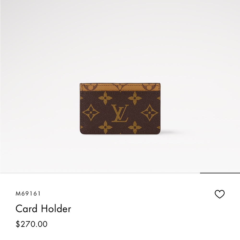Louis Vuitton cardholder monogram reverse